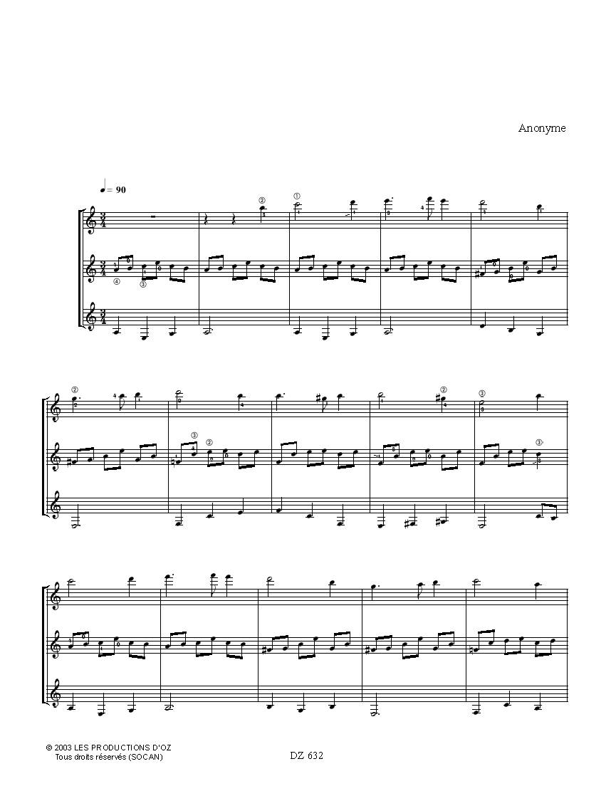 partition 4 guitares, 3